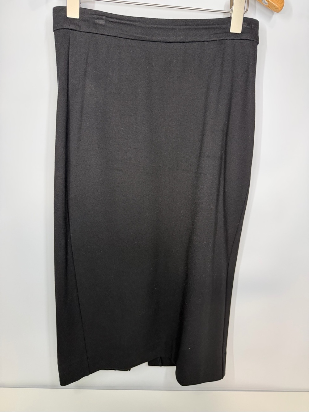 J.Crew No. 3 Black Italian Fabric Pencil Midi Skirt Size 4
